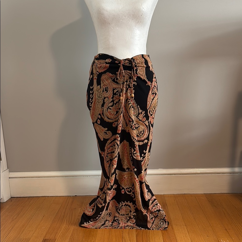 Wet Seal Brown Trumpet Maxi Skirt Resort Wear